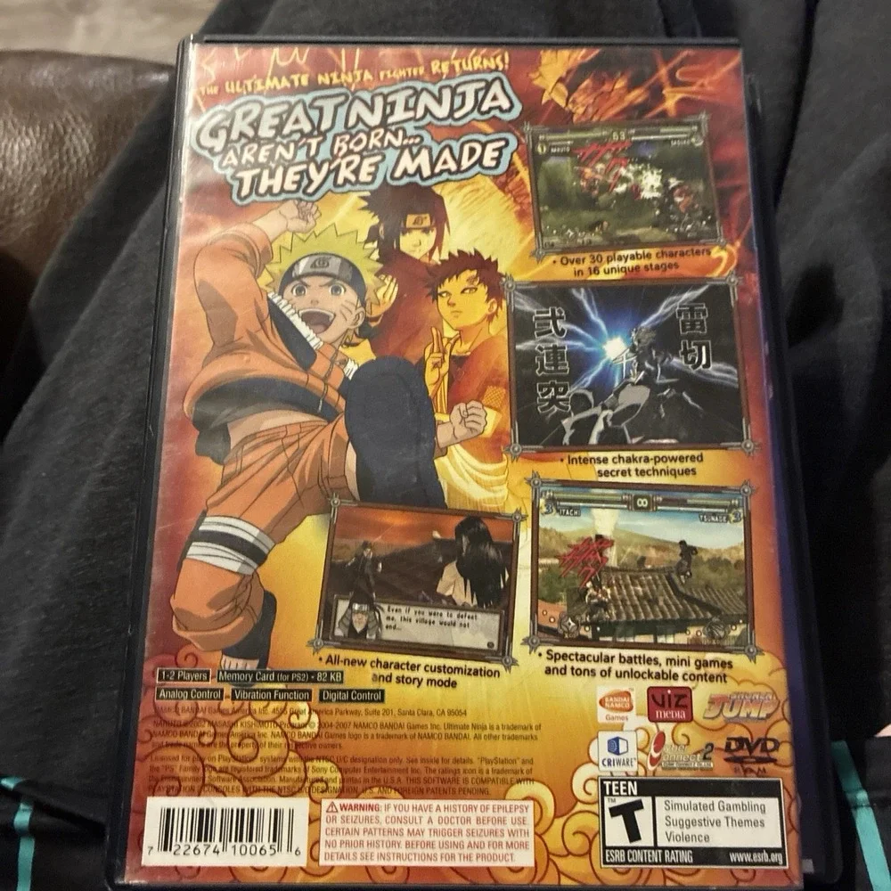 Bandai Namco Naruto: Ultimate Ninja 2 PlayStation 2 Action Fighting W/book